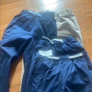 Crewcuts Navy and Tan Joggers for Kids